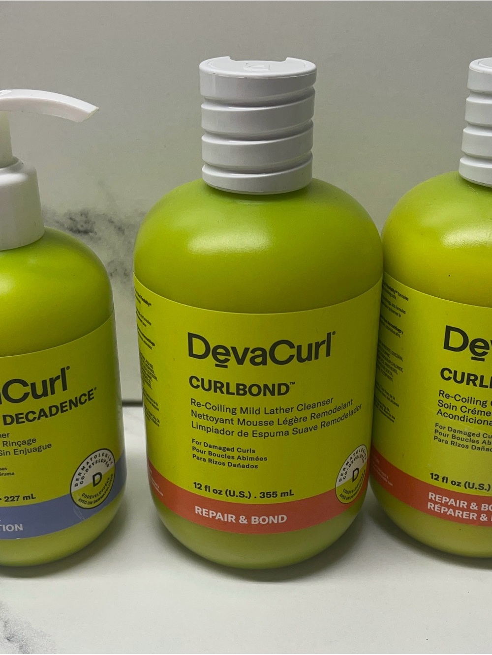 Deva Curl Leave In Decadence Curl Bond Lot Of 3